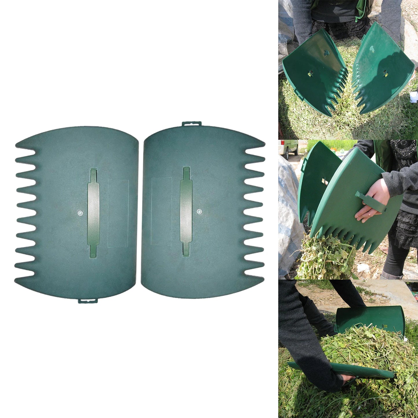 1 Pair Leaf  Hand Rake Garden Collector