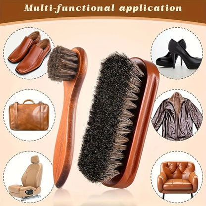 Horsehair Shoe Brush Kit