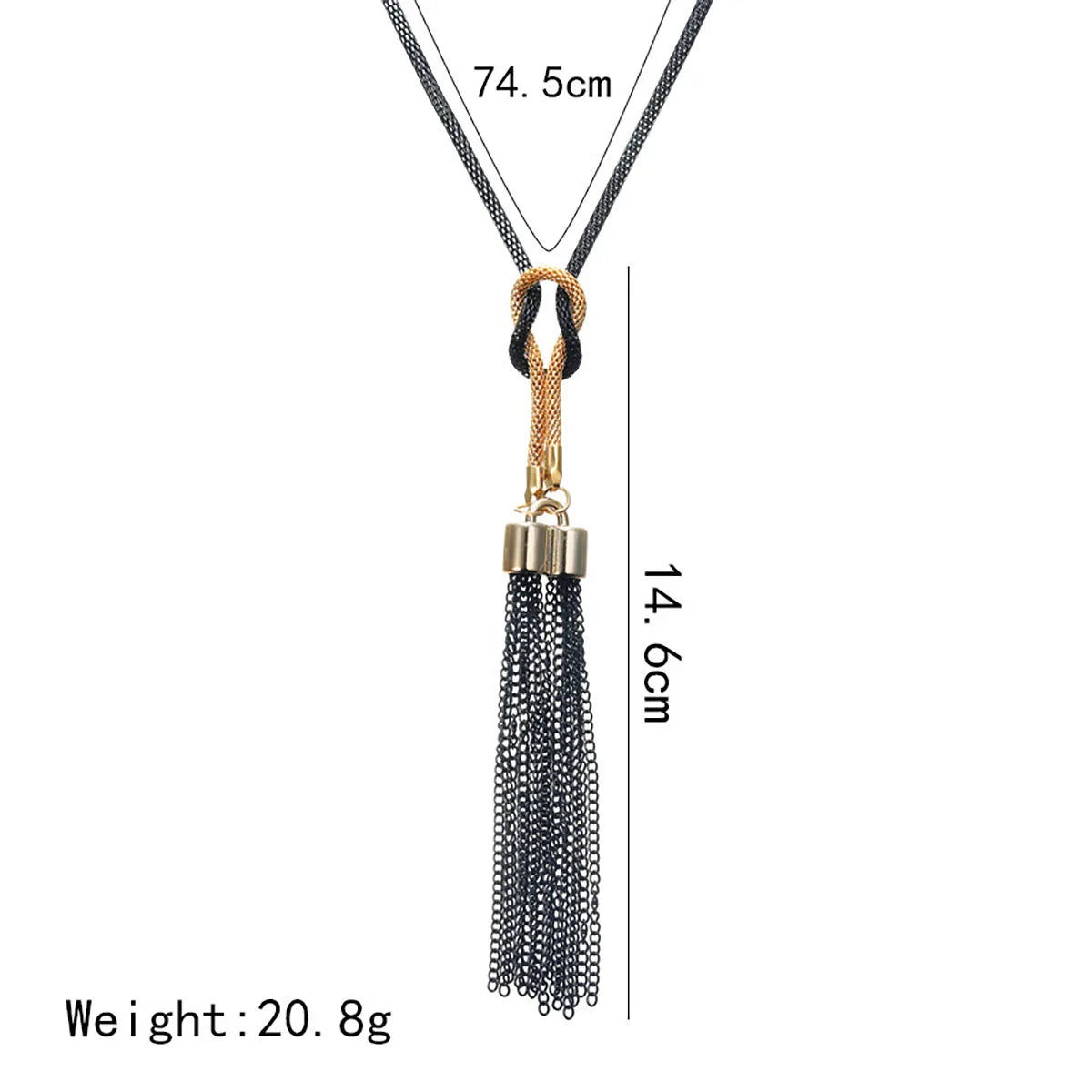 Women Long Tassel Pendant Necklace