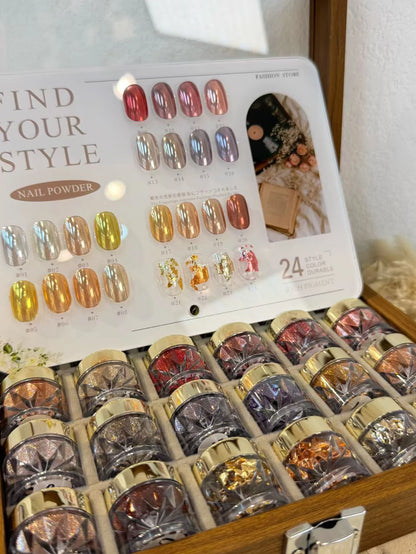 Color Moonlight Magic Mirror Nail Powder Set