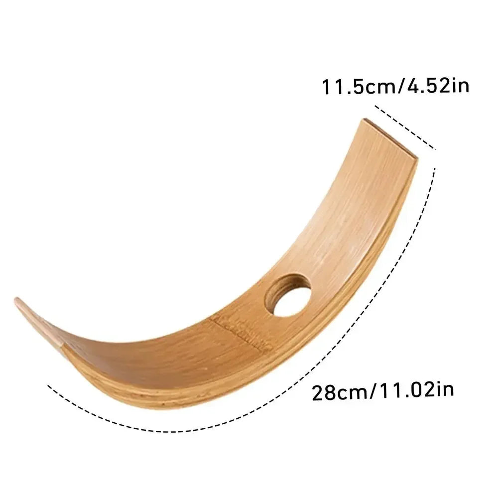 Floating Wooden Wine Bottle Display Stand