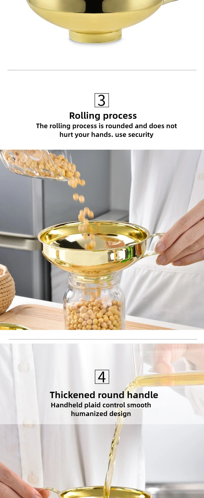 Stainless Steel Wide Mouth Canning Funnel
