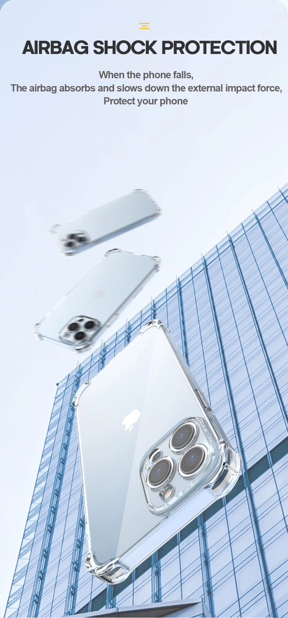 Clear Air Cushion iPhone Case