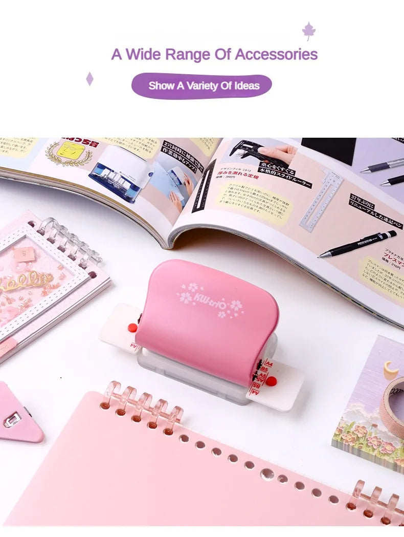 Adjustable 6-Hole Planner Paper Punch
