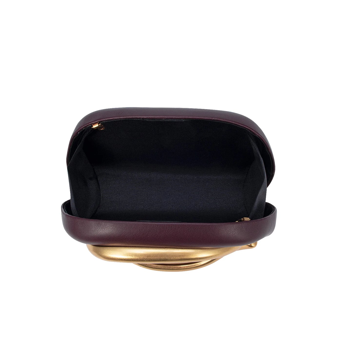 Oval Handle Box Crossbody Bag
