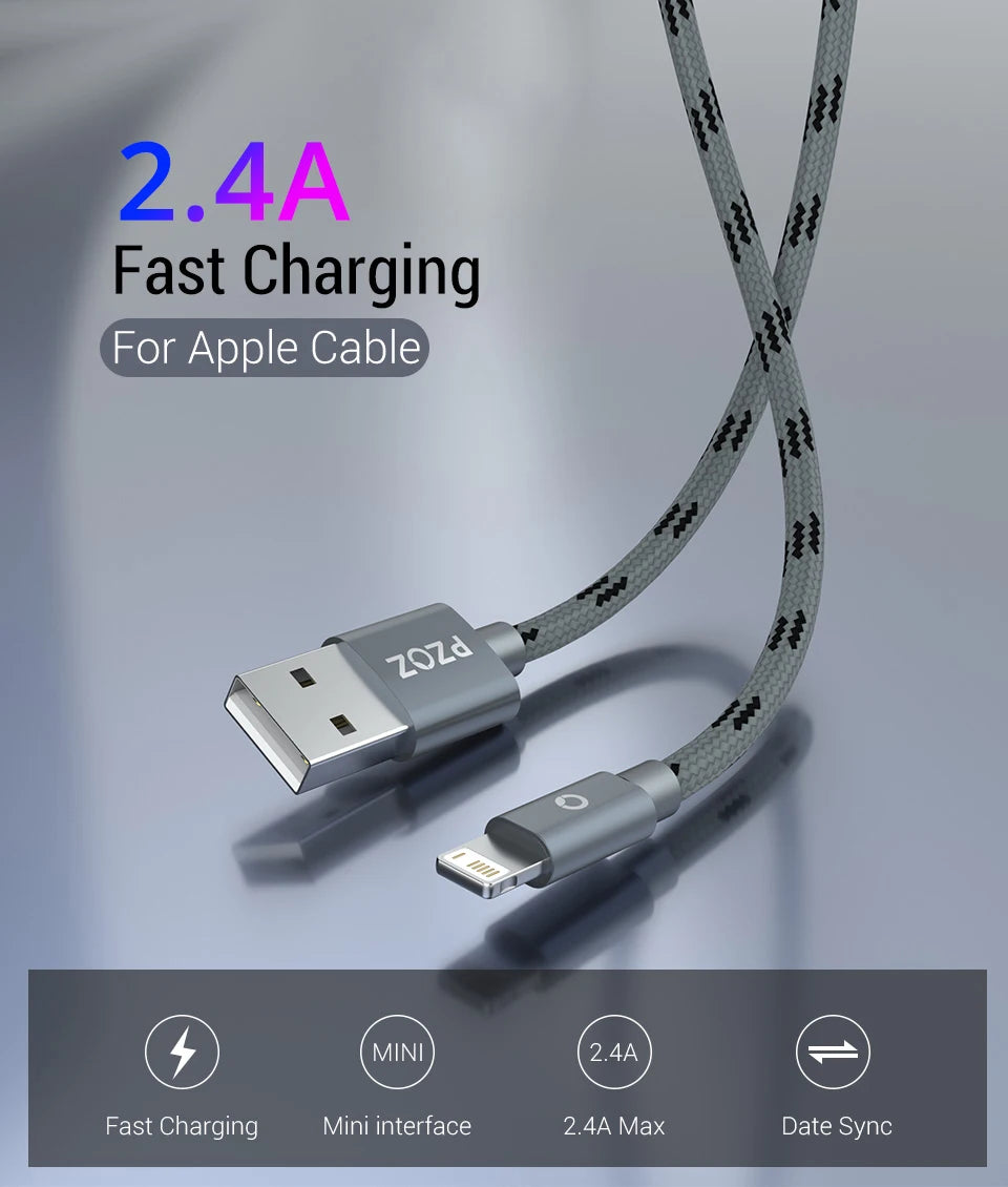 Braided Lightning Charging Cable