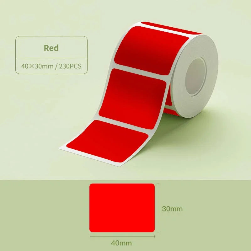 Self-Adhesive Thermal Sticker Labels 20–50mm for NIIMBOT Printers