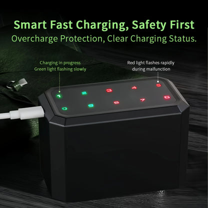 10-Slot Lithium Battery Charging Station