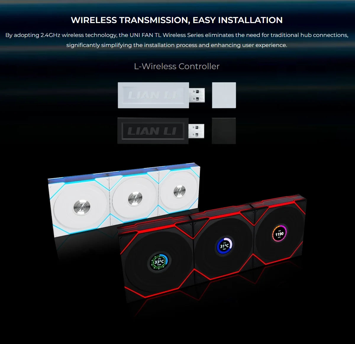 UNI FAN TL140 Wireless RGB Fan