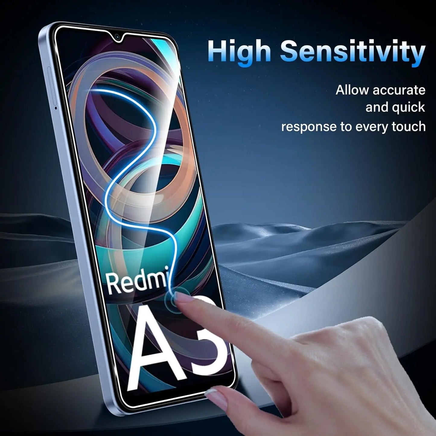 Tempered Glass Screen Protector for Xiaomi Redmi A3 Series