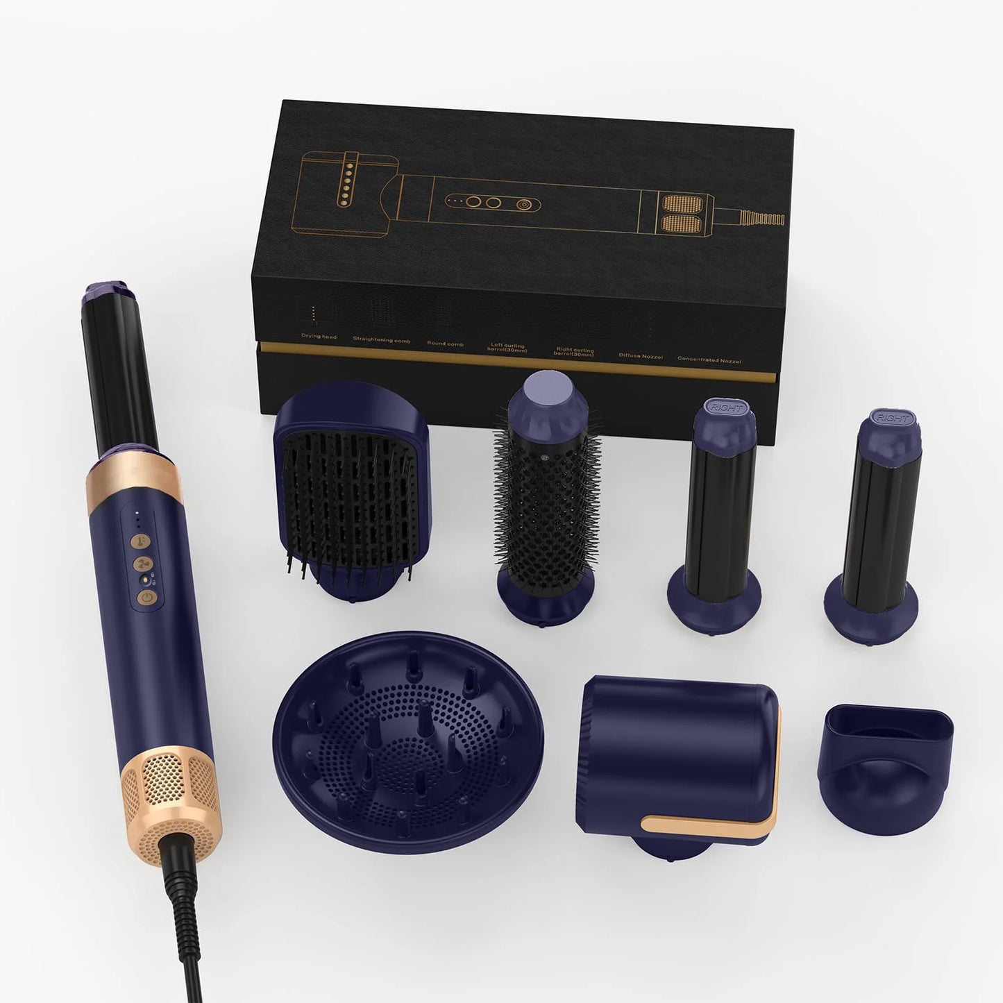 UKLISS 7 in 1 Hair Dryer Brush Air Styler Set