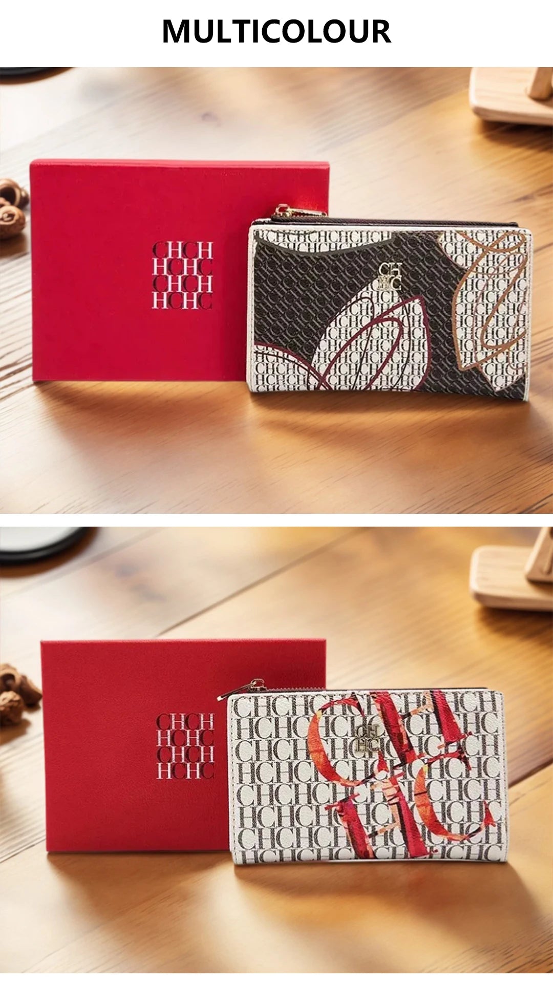 Luxury PU Leather Women’s Wallet with Artistic Print