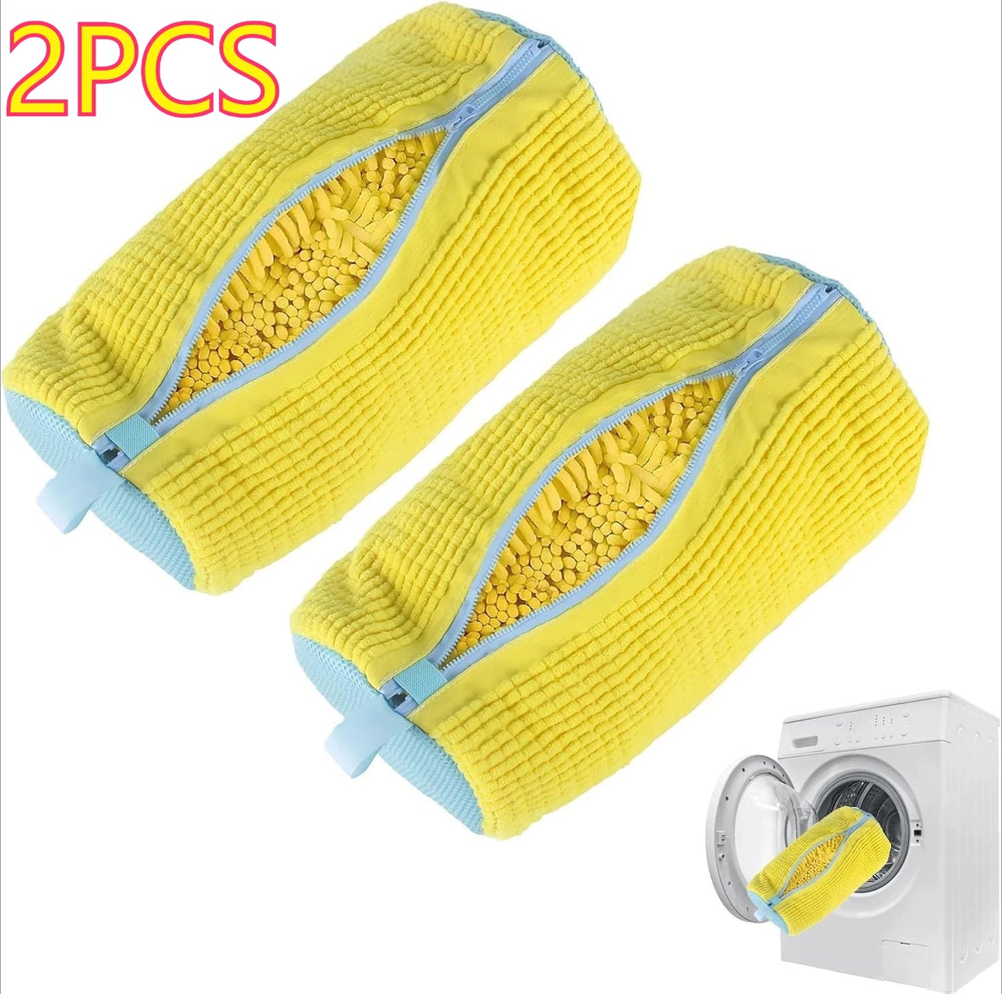 Reusable Shoe Washing Machine Laundry Bag with Zipper