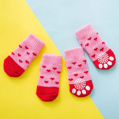 Warm Anti-Slip Knit Socks for Dogs