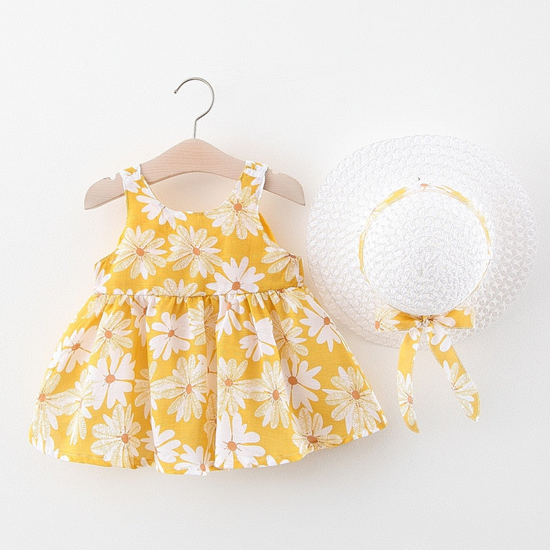 Big bow cotton baby dress