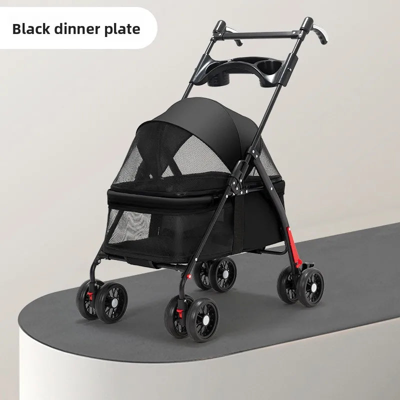 Foldable Pet Stroller for Dogs & Cats