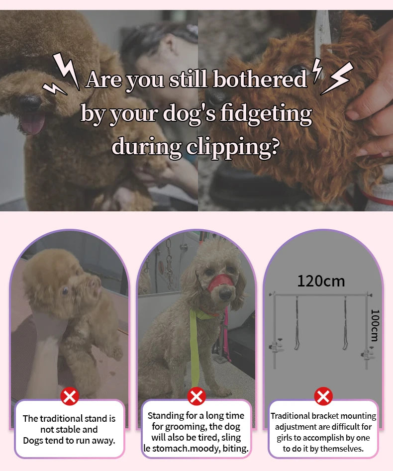 Adjustable Dog Grooming Standing Support Holder