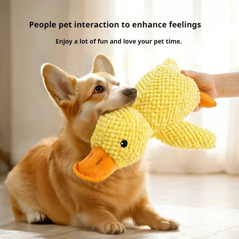 Calming Duck Plush Dog Toy