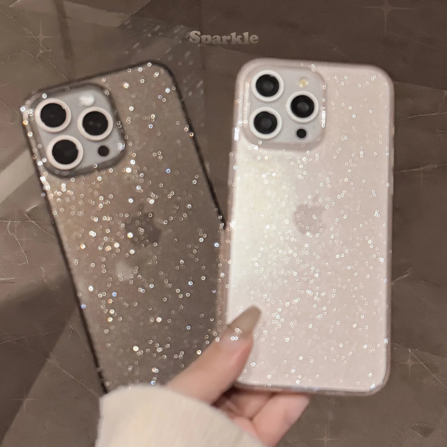 Glitter Clear iPhone Case