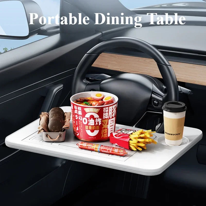 Car Steering Wheel Laptop Desk Tray