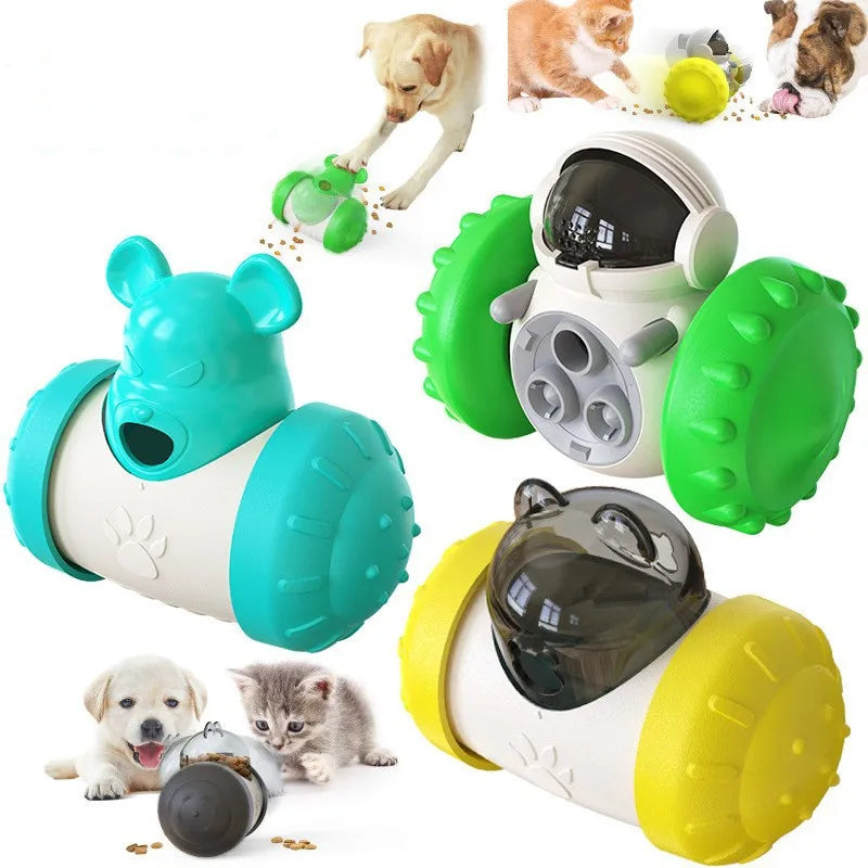 Interactive Dog Treat Dispenser Puzzle Toy & Slow Feeder