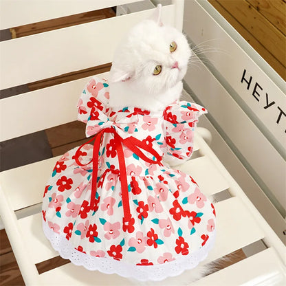 Princess Plaid Pet Dress for Dogs & Cats