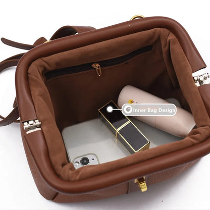 Luxury Style Small Tote Purse with Interior Zipper Pocket