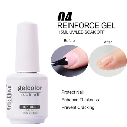 Arte Clavo Orange Gel Nail Polish