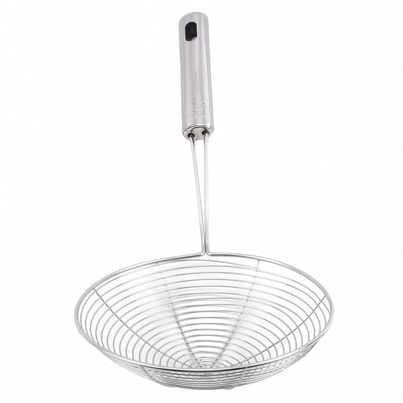 Fine Mesh Stainless Steel Oil Skimmer & Food Strainer