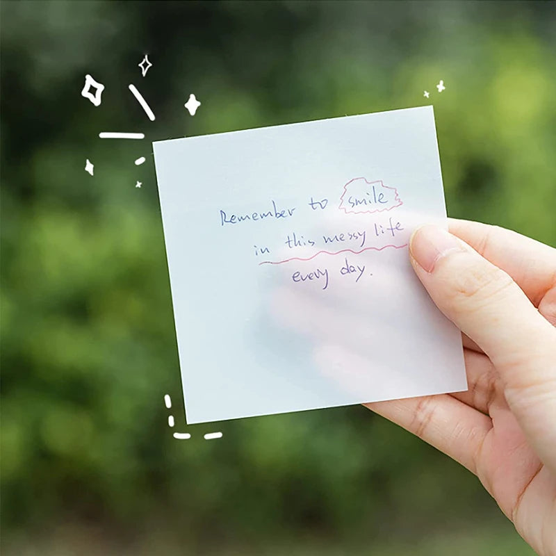 Transparent Waterproof Sticky Notes