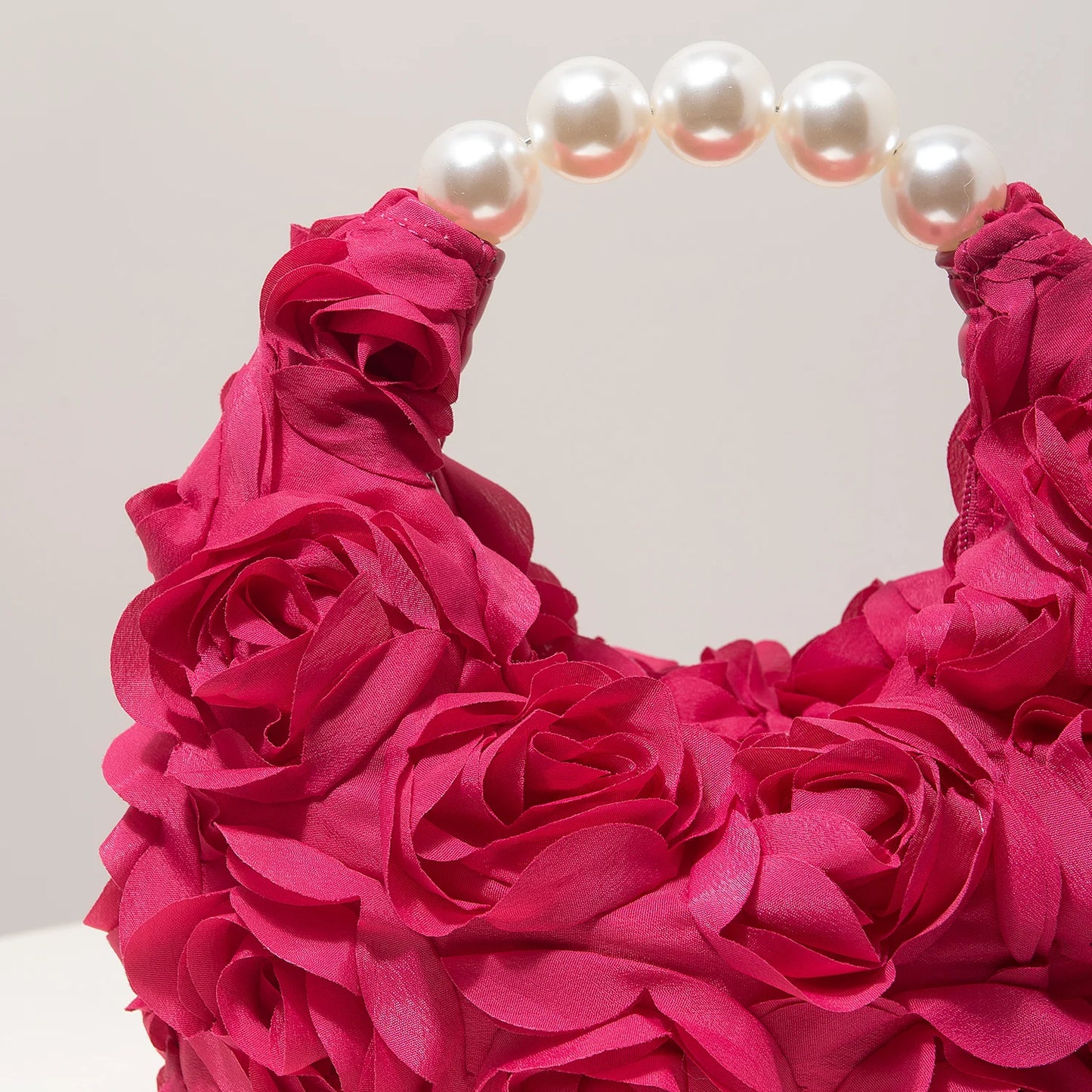 Floral Pearl Evening Party Handbag