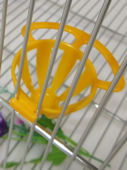 Plastic Bird Food Holder & Egg Feeding Basket for Bird Cages