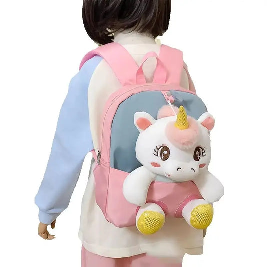 Plush 3D Unicorn Kids Backpack
