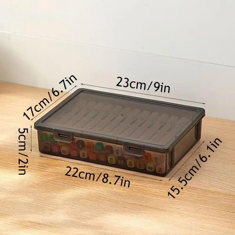 A4 Transparent Document Storage Box with Buckle
