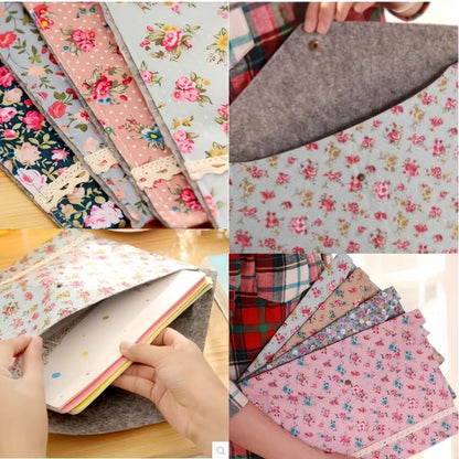 Floral Document Storage Bag