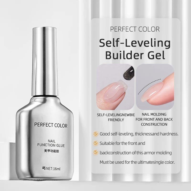 PERFECT COLOR No Wipe Gel Base & Top Coat Set