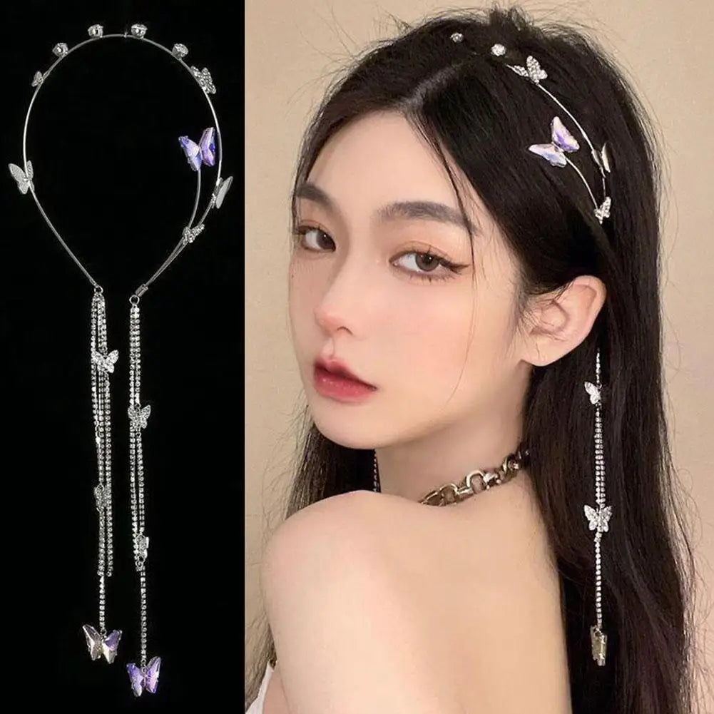 Rhinestone Butterfly Crystal Headband