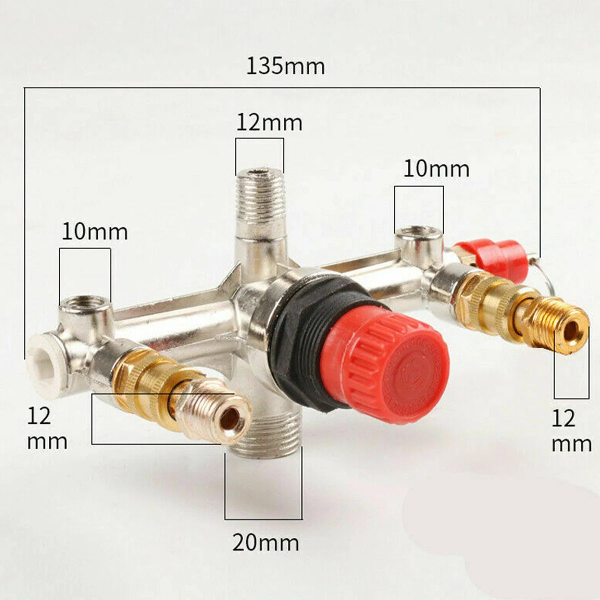 Air Compressor Pressure Switch with Regulator & Gauges