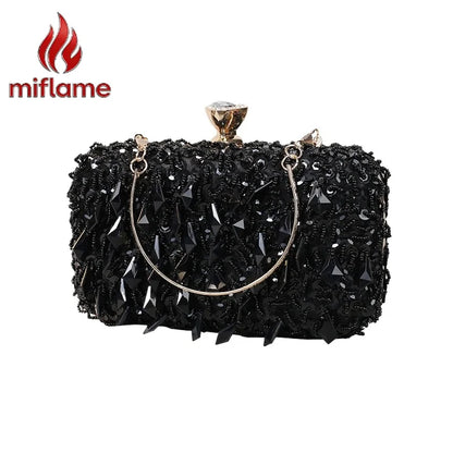 Handmade Beaded Evening Clutch Bag