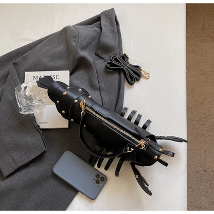 Shaped PU Leather Crossbody Bag