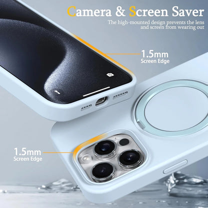 iPhone Case Magnetic Liquid Silicone Matte