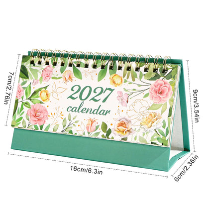 2027 Floral Desk Calendar – Daily Weekly Monthly Planner