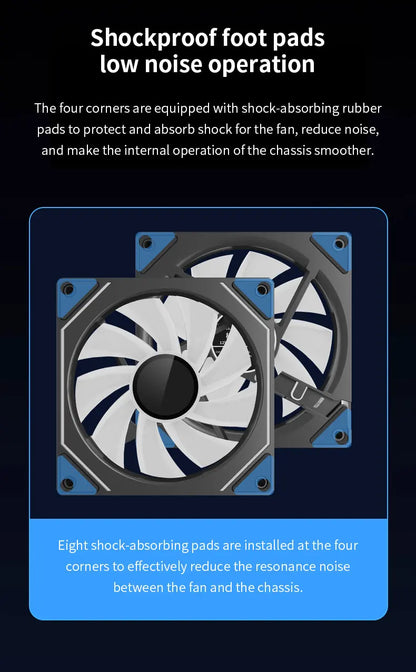 120mm ARGB Infinity Mirror Cooling Fan with PWM Control