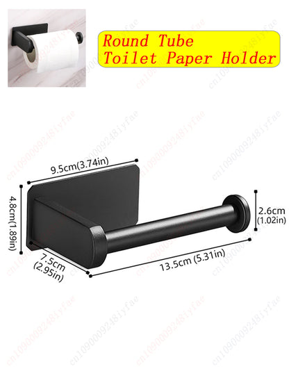 Self-Adhesive Stainless Steel Bathroom Hardware Set