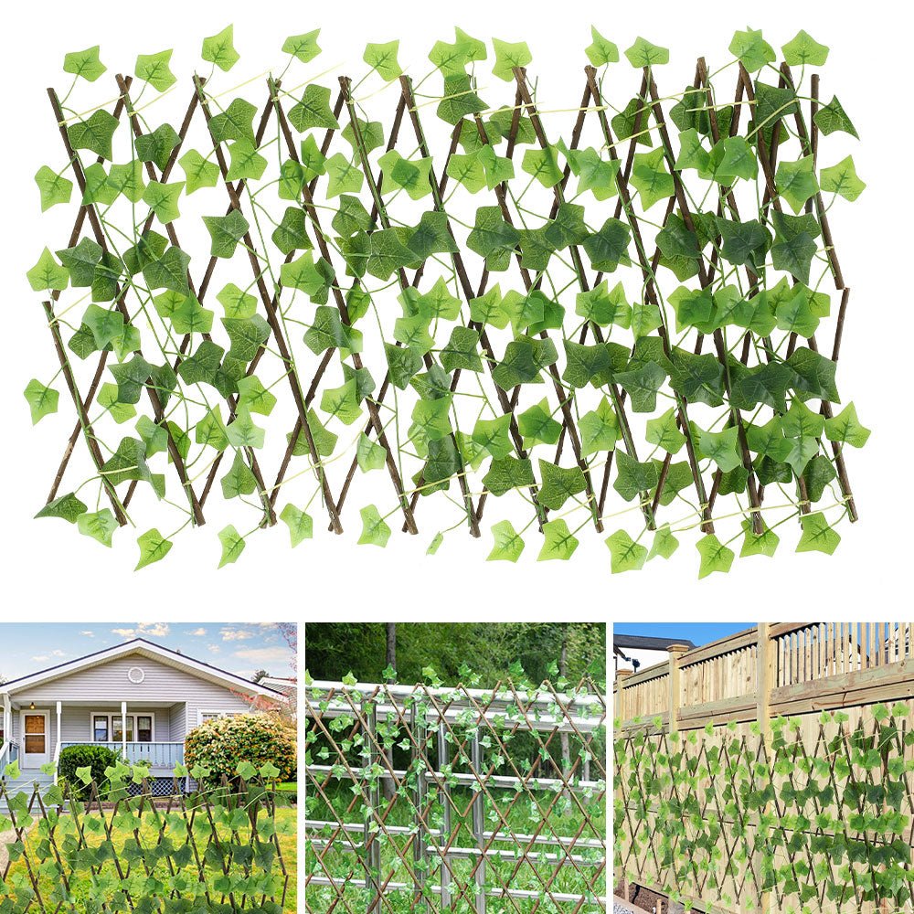 Expandable Artificial Ivy Privacy Fence