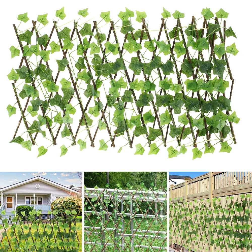 Expandable Artificial Ivy Privacy Fence