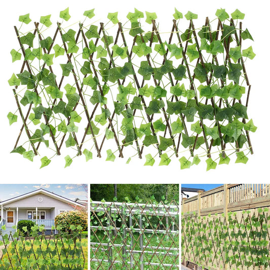 Expandable Artificial Ivy Privacy Fence Screen for Garden & Balcony