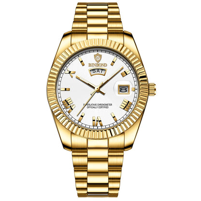 Men's Stainless Steel Quartz Sports Watch