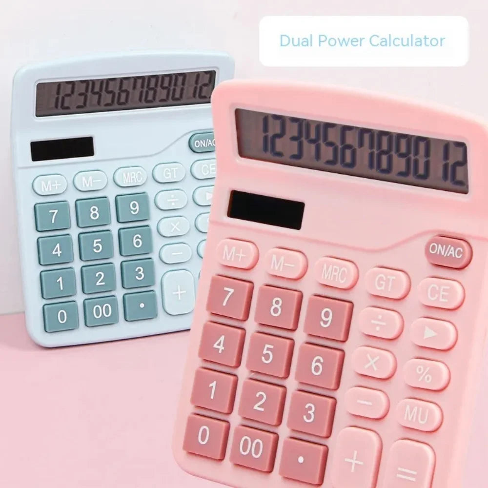 12-Digit Dual Power Desktop Calculator