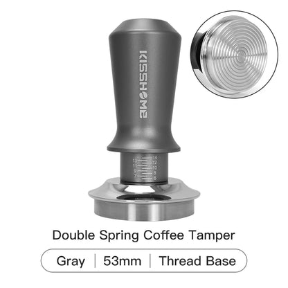 30lb Calibrated Coffee Tamper with Double Spring for Espresso Portafilters